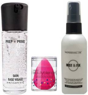 LOVE HUDA Professional Waterproof Skin Base Primer, Matte Fixer Spray With Blender, Primer  - 35 ml