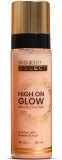 SWISS BEAUTY Select High on Glow Hydrating Fixer with glass-like glow Primer  - 100 ml