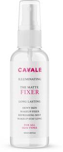 cavale Long lasting Misty Finish Professional Makeup Fixer Spray for Face makeup  Primer  - 50 ml