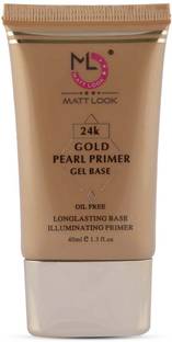 MATTLOOK 24k GOLD Pearl oil free illuminating Gel Base  Primer  - 40 ml