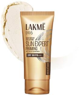 Lakmé Sun Expert Primer + Sunscreen, SPF 50 PA+++ for UVA/B Primer  - 50 g