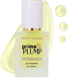 MATTLOOK Prime & Plump Silken Primer Niacinamide Vitamin E 24H Hydration Softens Flawless Primer  - 30 ml