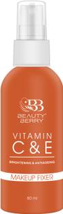 Beauty Berry Long Lasting Makeup Fixer Spray with Vitamin C & E Primer  - 80 ml