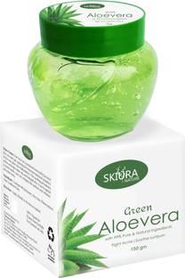 Skiura Green Aloe Vera Gel with Vitamin E (Makeup Base Before Makeup) Primer  - 150 ml
