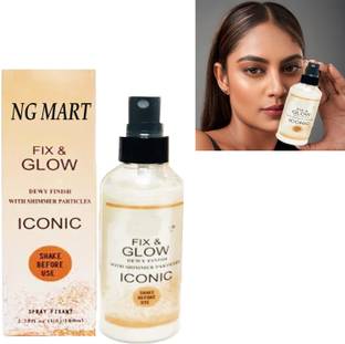 NG MART fix & glow iconic makeup spray for setting make up pack of - 100 ml x 1 Primer  - 100 ml