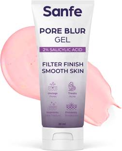 Sanfe Pore Blur Gel | Primer Finish Plus | 2% Salicylic Acid and Hyaluronic Acid Primer  - 20 ml