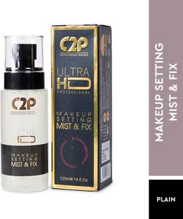 C2P Professional Makeup Ultra HD Long Lasting Makeup Fixer Setting Spray Mist & Fix for All Skin's� Primer  - 120 ml