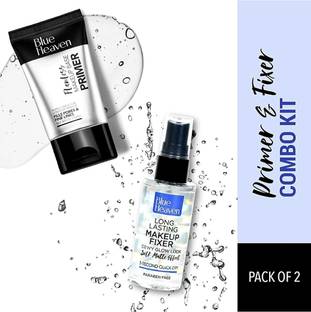 BLUE HEAVEN Flawless Makeup Base Primer 30g & Long Lasting Makeup Fixer 60ml Set Primer  - 90 ml