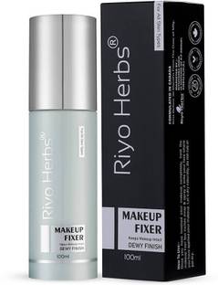 Riyo Herbs Makeup Fixer Dewy Finish With Vitamin E, Hyaluronic Acid & Tea Tree Oil Extracts, Long Lasting Face Makeup, Lightweight Makeup Fixer Spray Primer  - 100 ml