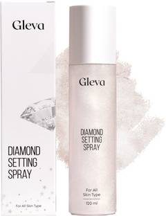 Gleva Diamond Makeup Setting Spray with Glitter, Moisturizing Makeup Finishing Mist Primer  - 120 ml