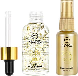 मार्स 2in1 Face Primer and Makeup Fix Spray-58739 Primer - 65 ml, With Lilium Skin Whitening (Natural) प्राइमर  - 65 ml