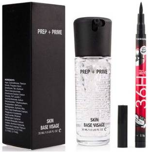LOVE HUDA Waterproof Face Makeup Pore Minimizing Primer For All Skin & Sketch Pen Eyeliner Primer  - 35 ml