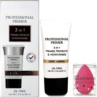 LOVE HUDA 3 In 1 Prime, Protects, & moisturises Long Lasting Oil Free Professional  Primer  - 200 g