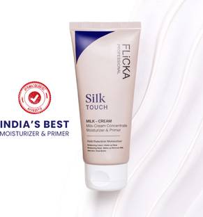 Flicka Silk Touch Milk-Cream Moisturizer for Face Makeup Long-Lasting Primer  - 60 g