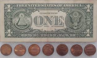 Hop n Shop 1 Rupees Paper Printed Currency