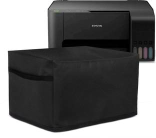 Cranique Water-Resistant Dust Cover For Epson EcoTank L3150 / L3110 Wi-Fi InkTank - Black Printer Cover