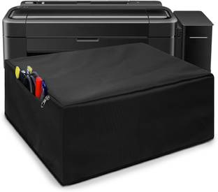Alifiya Dust Proof Washable Printer Cover for Epson L130 Single-Function Ink Tank Colour - Black Printer Cover