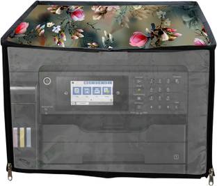 JMT SUITABLE FOR EPSON ECO TANK L 15160-GREEN FLORAL PRINT Printer Cover