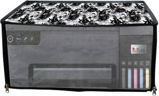 JMT SUITABLE FOR EPSON ECO TANK L 8050-BLACK FLORALPRINT Printer Cover