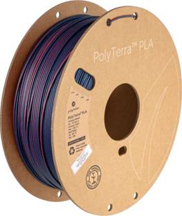 Polymaker PolyTerra Dual Matte PLA Filament Mixed Berries (Red-Dark Blue) 3D Printer Filament