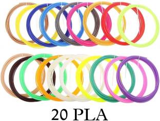 camin PLA Filament 5m each set of 20 | 3d pen PLA | 3d pen filaments| 3d PLA Filaments Printer Filament