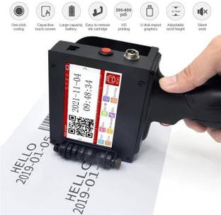 T JET 12.7 mm Heavy-Duty Handheld Thermal Inkjet Printer for Batch Code Multi-function Monochrome Inkjet Printer