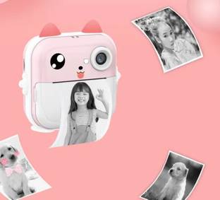 4uonly diwali offer Children Q5 Kids Camera Instant Print Photo jgv6 Multi-function Monochrome Label Printer
