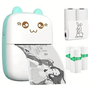 ENMORA Tbest Phone Photo Printer,Mini Photo Printer for Bluetooth JHV4 Multi-function Monochrome Label Printer