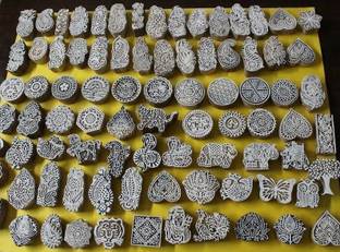 Reniq Handmade Wooden Traditional textile patterns Printing Blocks