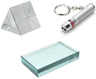 Parshv Heavy Quality Prism, Glass slab, Lesser light for science project Solid Prism