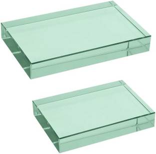 COMETEK Rectangular Refraction Slab/Block, 100mm x 60mm x 18mm - Grounded Edges Solid Prism