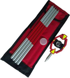 jafrisurvey Mini Prism With Folding Poles in 4 Parts (Prism Constant – 30 ) Solid Prism