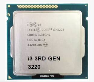 Processorss Intel 3rd Generation Core i3 3220 3.3 GHz LGA 1155 Socket 3.3 GHz LGA 1155 2 Core Processor Designed for Desktop
