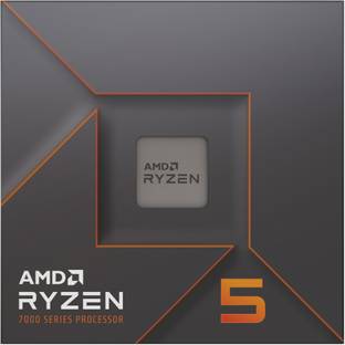 AMD Ryzen 5 7600 3.8 GHz Upto 5.1 GHz AM5 Socket 6 Cores 12 Threads 6 MB L2 32 MB L3 Desktop Processor
