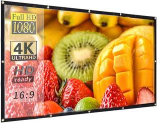 QUARSON 200 inch Projector Screen,4K 16:9 Portable Eyelet Premium Video Foldable screen Projector Screen (Width 443 cm x 249 cm Height)