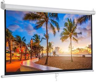 Sii Universal 5X5 4:3 Ratio Format Autolock/Insta Lock Wall Type Projector Screen Projector Screen (Width 10 cm x 10 cm Height)