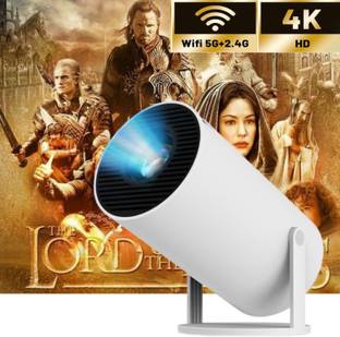 CLAIRBELL Smart Projector for Home 4K Support Rotabable Design withApp Netflix,YouTubeM401 (4500 lm / 1 Speaker / Wireless / Remote Controller) Portable Projector