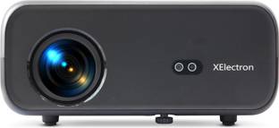XElectron C9 Plus (12600 lm / 2 Speaker / Wireless / Remote Controller) Full HD 1080p Native with 4K Support, 200-inches Display | WiFi & Bluetooth Connectivity | Android 9.0 with YouTube, Netflix, Prime | Home Theater Projector