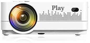 PLAY MP1-A Smart WIFI 3D 4k Full HD LED Recently Launched Android 8.0 Projector|Genuine Multifunction|Home Office & Entertainment|Bluetooth 4D keystone|300-inch Display |1920x1080P Portable Mini Digital Projector|VGA, USB, HDMI | Home Theater (5500 lm / Wireless / Remote Controller) Portable Projector