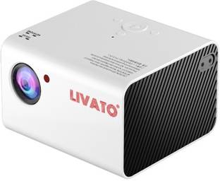 Livato T10 Full HD Projector Native 1080P Android Smart Projector WiFi Bluetooth (5000 lm / Wireless / Remote Controller) Portable Projector