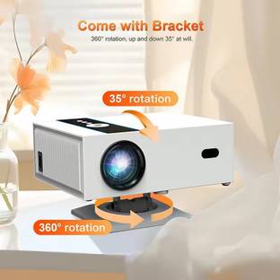 AUN X6 Smart Projector, 12000 Lumens, Android 11 Projector 4K Ultra HD Support (12000 lm / 1 Speaker / Wireless / Remote Controller) Portable Projector