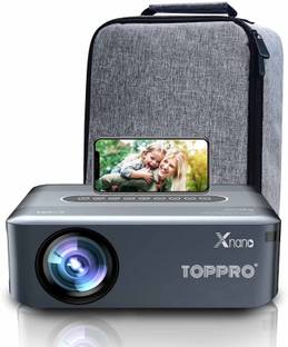 TOPPRO X1s FullHD Android 9.0 2GB/16GB Storage 2.4G/5G WiFi/BT 5.0 Voice Control Remote (12000 lm / 1 Speaker / Wireless / Remote Controller) Portable Projector