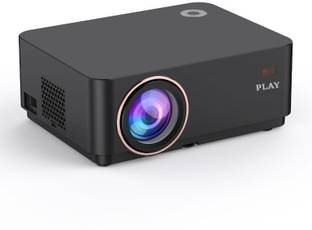 PLAY Gold 3D Projector with Native Full Hd, Android 9, 5G WiFi & Bluetooth Speakers (10000 lm / Wireless / Remote Controller) Portable Projector