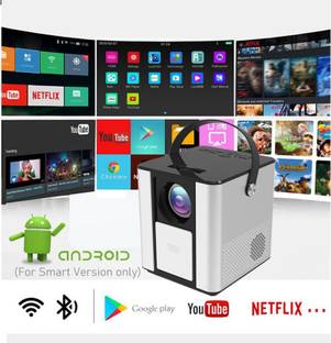 IBS ANDROID 9.0 YOUTUBE NETFLIX HD 3D Projector HDMI USB VGA AV, 1280*720P (5000 lm / Wireless / Remote Controller) Portable Projector