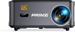 Prime Projector PS4 Gen-2 (100% Dust Proof) AI QLED Fully Automatic 4K Resolution Ultra Bright (8000 lm / 2 Speaker / Wireless / Remote Controller) Portable Projector