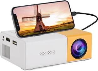 Butee Mini Projector YG-300 | 4K Input | 720P Output | USB & Remote (600 lm / Remote Controller) Portable Projector