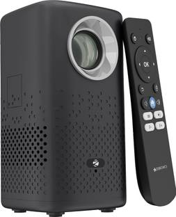 ZEBRONICS ZEB-JLP 4 (Zeb-Pixa Play 74B (Grey)) (3600 lm / Wireless / Remote Controller) Portable Projector