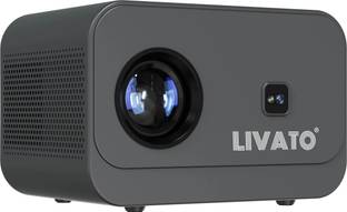 Livato Mega 1GB/8GB Wifi Bluetooth Android 11 Digital Focus and Keystone (5000 lm / 1 Speaker / Wireless / Remote Controller) Portable Projector