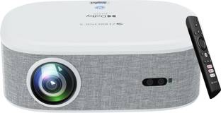 ZEBRONICS ZEB-PIXAPLAY 28 (18000 lm) 1080p FHD, 508 cm Screen, Dolby Audio, Auto Focus, Auto Keystone, HDMI (ARC), Miracast, Dual Band, 30,000 Hour Lamp Life, OTT Apps Support : Netflix, Amazon Prime, YouTube Smart Projector