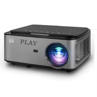 PLAY MP4 Latest Android 9.0 Advance Technology 4k 3D Full HD LED Smart Projector (6800 lm / Wireless / Remote Controller) Portable Projector
